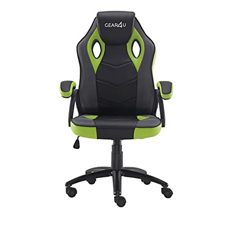Gear4U Silla de Gaming, Negro, Talla única Cover