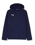 Eingrifftasche vorne Puma Kinder LIGA Casuals Hoody Jr Pullover, Peacoat White, 176