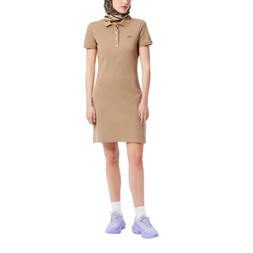Image of Lacoste Women's Slim Fit Stretch Petit Pique Polo Dress