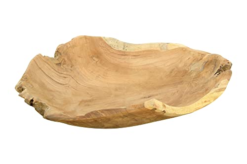 Creative Co-Op Teak Wood (One Will Vary) Decorative Bowl, Natural #TOP17