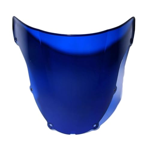 Pare-Brise Double Bulle Moto Bleu pour Kawasaki Ninja ZX6R 636 2003-2004