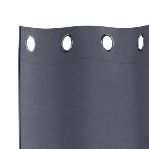 Rideaux occultants anthracite à triple tissage pour bloquer la lumière - 5