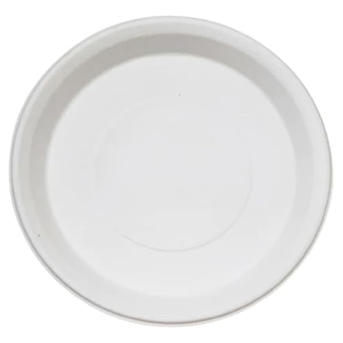 Image of Ezee Disposable 11 Inch Round Bagasse Plates I Pack of 10