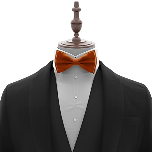 Image of Adam Young Men's Bow Ties Pre-Tied Style Formal Satin Classic Bowtie for Tuxedo Faux Silk
