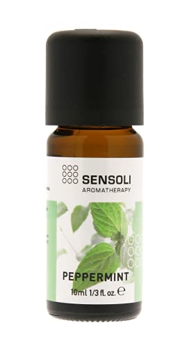 SENSOLI Peppermint Essential Oil 10ml - Pure and Natural Essential Oil for Aromatherapy and Diffusers