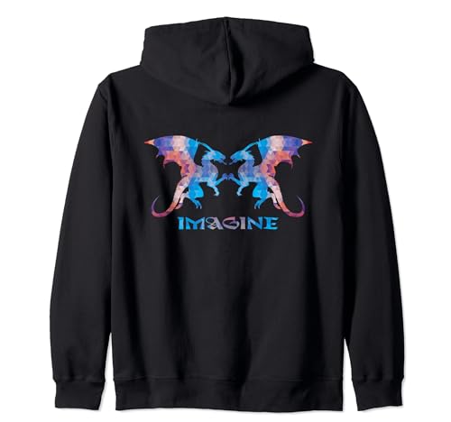 Fractal Fantasy Dragons - Imagine Sudadera con Capucha