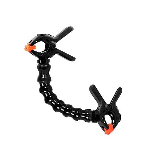 Brazo flexible soporte doble abrazadera de resorte - 6 segmentos 20 cm para fotografía Cover