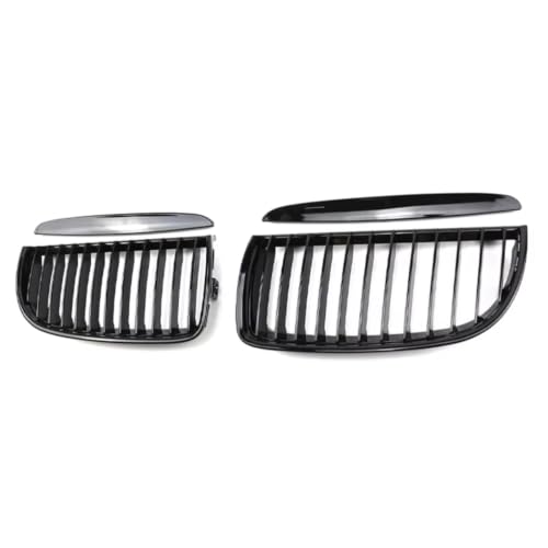 Parrilla frontal delantera coche 3 Series 2005-2008, rejilla negra de una sola línea