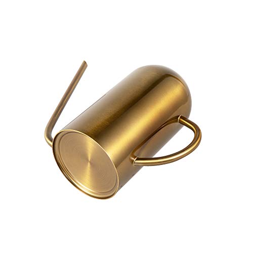 Imeea Watering Can Indoor Plants Stainless Steel Indoor Watering Can For House Plants 45Oz/1.3L (Bronze Color) #TOP4