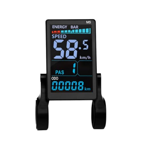 Nsssunnre M5 24V-72V Bicicleta Eléctrica Pantalla Colorida 5PIN e Scooter Panel LCD Piezas de Bicicleta Eléctrica de Montaña Conector SM