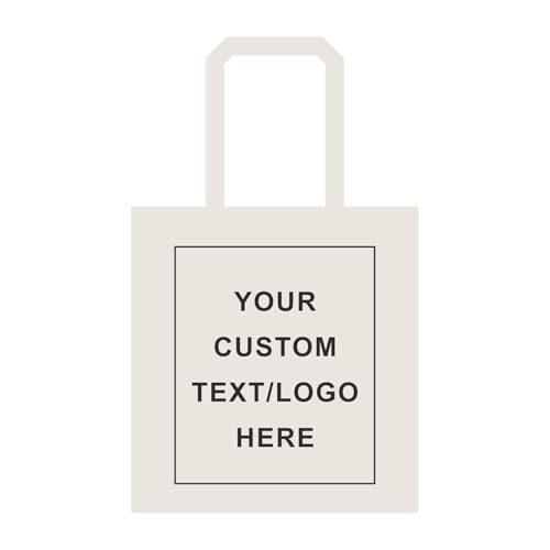 Image of TOPDesign 240-Pack Custom Cotton Tote Bags with Logo, Bulk Personalized Cloth Bags, Suitable for DIY, Advertising, Promotion, Gift, Activity