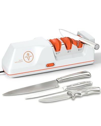 Image of Electric Knife Sharpener with Replaceable Sharpening Head