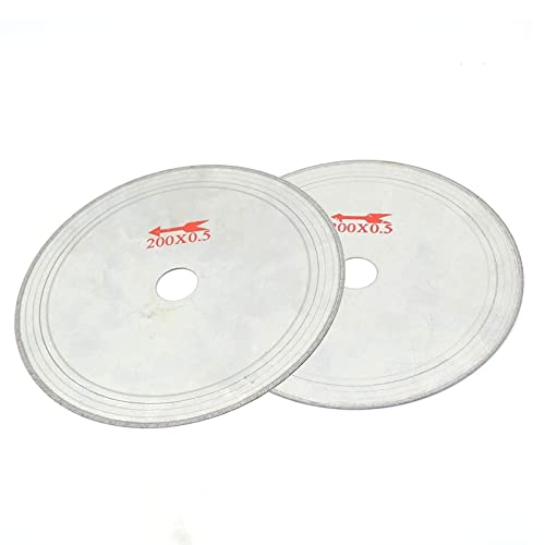 JUNLIXN 8" Diamond Saw Blade with 25mm Arbor Hole for Lapidary