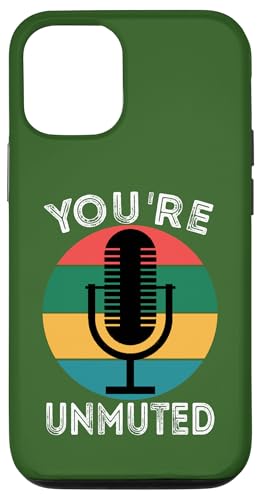 You're Unmute ���g���}�C�N WFH Broadcaster �X�}�z�P�[�X iPhone 12/12 Pro �p
