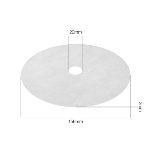The Lord of the Tools 5 Stück Ersatz-Lüfterfilter, kompatibel mit Maico ZF EC 0093.0758, Lüftermodelle aus Baumwolle, Zubehör 156 x 156 x 3 mm