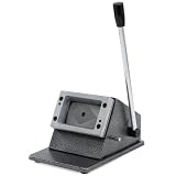 HIOFCSIR Office & Crafting - Taglierina per carta d'identità, foto, angoli in PVC con base in ghisa, ideale per biglietti da visita, badge e foto della casa (86 x 54 mm)