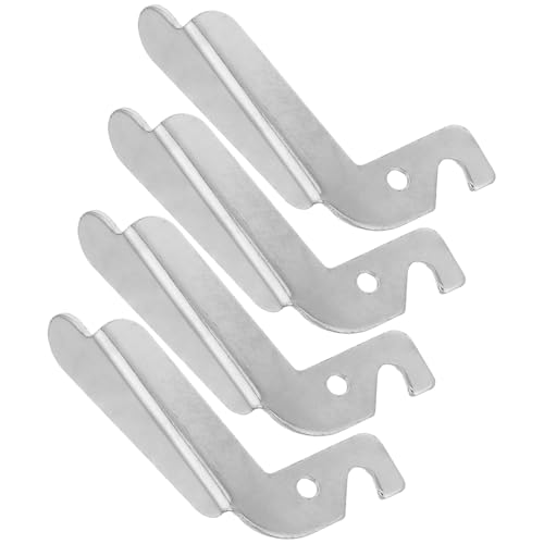 DIYEAH Maniglia della Porta del Forno in Acciaio Inox 4 Pezzi Ricambio per Caldaia a Carbone Impugnatura Antiscivolo Ergonomica Facile Installazione per Riparazione Caldaie Domestiche