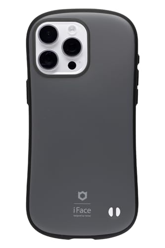 iFace First Class KUSUMI iPhone 15 Pro Max ケース (くすみブラック)【アイフェイス アイフォン15promax 用 iphone15プロマックス 用 カバー 韓国 耐衝撃 ストラップホール】