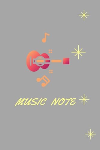 Music Note: This notebook is used to write notes for musical notes. Can use a pen or pencil to write. The lines in the book are beautiful, perfect, clearly visible.