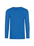 trigema langarm-shirt camicia, blu(electric blue), m uomo