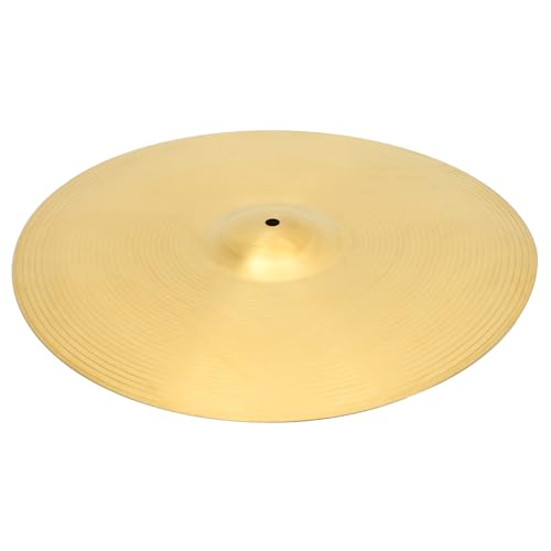 ifundom Drum Kit Cymbals 18 Alloy Bronze Practice Cymbals Round Edges Safe for Jazz