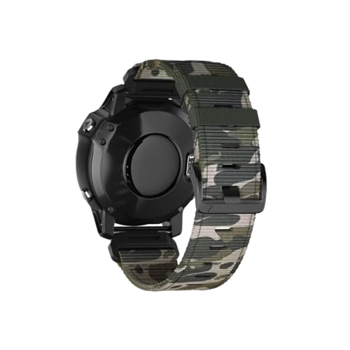Nylon Watchband Fit for Garmin Fenix 7X Pro 7 EPIX 6X 5X 5 3 HR/Tactix Men Casual Fashion Replacement Wristband(Digital camouflage,Qu ic kf it 22mm)