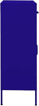 Çelik modern büfe, lacivert, 80 x 35 x 101,5 cm, ayarlanabilir raflı, taşıma kapasitesi 90 kg, oturma odası, mutfak ve koridor, sağlam ve şık.