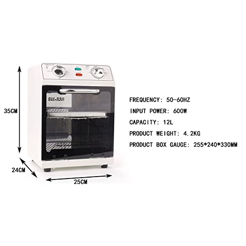 Foto von Hohe Temperatur Handtuchwärmer 2-in-1 Hot Towel Cabinet Kompressenwärmer 12L Aus Edelstahl mit Tablett für Salon Friseursalons Heimgebrauch Spa Beauty,White