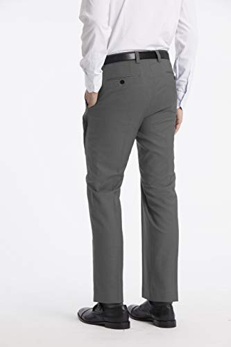 Calvin Klein Men's Modern Fit Dress Pant, Medium Grey, 34W X 30L #TOP3