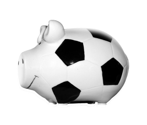 Preisvergleich Produktbild KCG Keramik Sparschwein FUSSBALLSCHWEIN