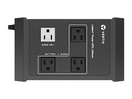 Image of VERTIV LIEBERT Power-UPS Lithium PUL-400LVT, 400VA /240W, 120V, Standby, (4) NEMA