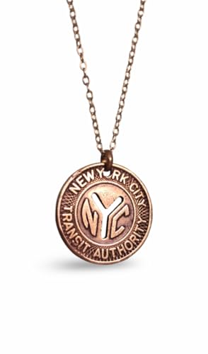 Authentic Large Y NYC Subway Token Necklace (1970-1979) (18"-20" adjustable)4