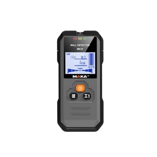 MAKA Digitale leidingzoeker - Koper, Metaal, Hout & Wisselstroomdraad detectie tot 120mm met hoorbare waarschuwing - Multifunctionele Wandscanner - Wallscanner
