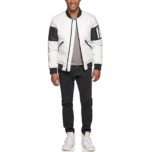 Tommy Hilfiger Men's Flight Bomber with Contrast Sleeves2