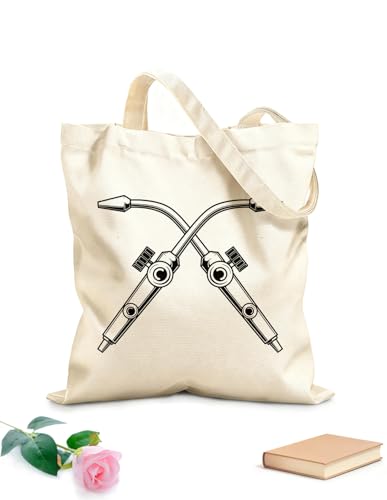 XIARON Bolsos de calicó para mujer Herramienta de soldadura Tela de 340g/m² de grosor Bolsa para dibujar L Negro