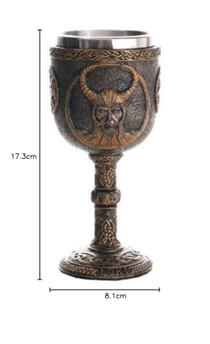 Pacific Giftware Norse Mythology Trickster God Loki Wine Goblet Chalice Cup 7oz - immagine 3
