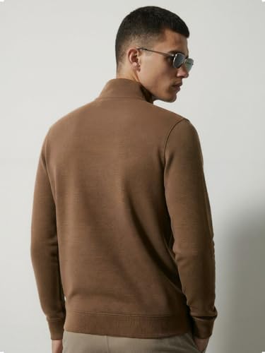 Image of DAMENSCH ReNEWd Soft Ribbed Texture, Strong Durable Fabric, Dyes Ottoman Half-Zip Sweatshirts