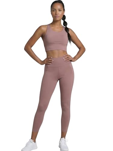 Image of Enamor High Rise 7 /8th Length Adjustable Drawstring Workout Leggings for Women - Hugged Fit, Quick Dry, Antimicrobial - A605