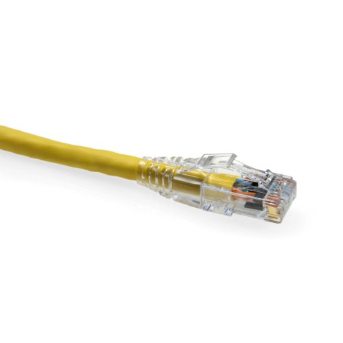 Leviton eXtreme 6+ SlimLine Patch Cord 15 pies amarillo miniatura 1