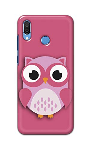 Image of Pink Colour Owl Icon Printed Designer Hard Case for Huawei Honor Play, COR-AL00 COR-AL10 Back Cover