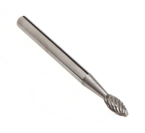 Fresa de carburo de tungsteno Forney 60137 con vástago 1/8 pulg miniatura 4