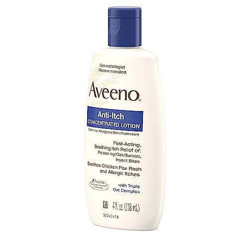 Image of Aveeno Anti-Itch Concentrated Lotion, 4-Ounce Bottles (Pack of 3)