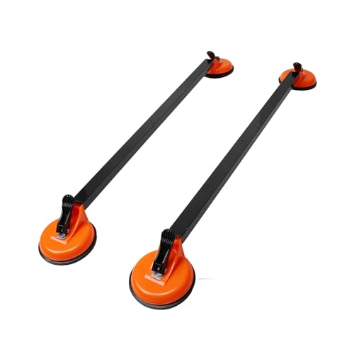 Barras Transversales de Techo de Acero 36.22 Pulgadas con Montaje por Succión para Mayor Espacio de Carga 110 LB para Viajes en Familia, Aventuras al Aire Libre, Transporte de Equipaje