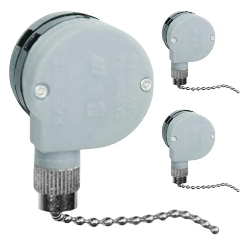 Image of Zing Ear ZE-208D Pull Chain Switch 3 Speed 8 Wire 3A 250VAC 6A 125VAC Cord Control Ceiling Fan Repair Kits Replacement Tools Hanging Fans Lights Appliances Cabinet Wall Lamps 3PCS（Argent）