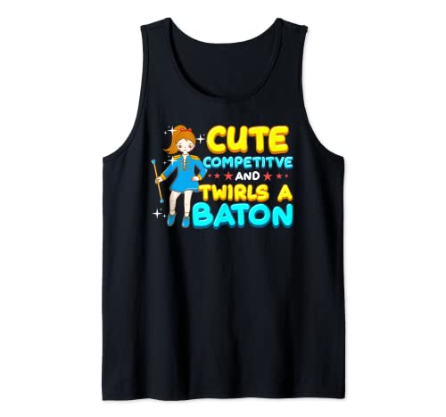 Baton Twirling Cute Baton Twirler Regalo Camiseta sin Mangas