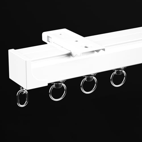 Riel de cortina de techo para separar ambientes con montaje fácil en pared 2