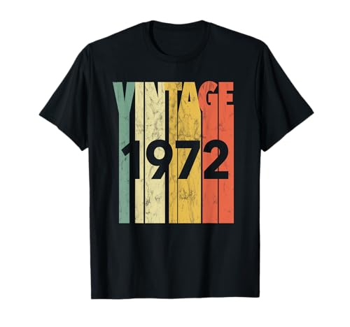 Vintage retro made in 1972 original 53rd birthday camiseta