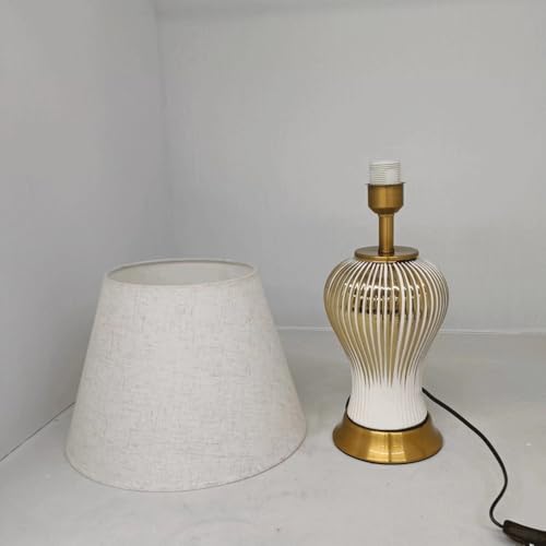 Lampe de Bureau en Céramique Luxe Style Nouveau Chinois - 7