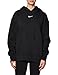 Nike, Women's, Sportswear Phoenix Fleece Oversized Pullover Hoodie, Black/Sail, L
