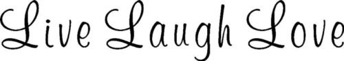 Live Laugh Love Sticker Home Wall Decor Art Quote Vinyl - Die Cut Vinyl Decal for Windows, Cars, Trucks, Tool Boxes, laptops, MacBook - virtually Any Hard, Smooth Surface
